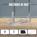 Sound Town 4U Aluminum 2-Post Desktop Open-Frame Rack, Angle Adjustable, for Audio/Video, Network Switches, Routers, Patch Panels (2PF-4A)