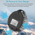 Portable Carbon Monoxide Detectors, 6-in-1 CO Detector, CO/O2/Temperature/Humidity/Altitude/Atmospheric Pressure, Portable Oxygen Detector with Alarm & Color Backlight, for Indoor, Camping, RV,Travel