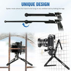 LEOFOTO 9.84" Aluminum Table Tripod with Ball Head for Camera, 360° Rotation Desktop Tripod with 1/4" Screw for Phone Adaptor/Projector/Sport Camera, Max Load 11lb
