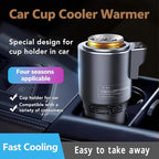 Smart Car Hot and Cold Cup Holder Rapid Heating and Cooling Insulated Electric Beverage Mug for Car Home Office Travel Portable Temperature Control Cup Accessory, Smart Cup for car, Heated Travel Mug