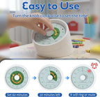 BellMan Visual Timer, 60 Minute Countdown Timer for Kids and Adults with Silent Operation, Study and Meetings Time Management Tool, Timer for Kitchen Office Classroom, Gift with Giraffe (White Green)