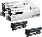 CS Replacement Toner Cartridge Compatible with HP 655A CF450A Black Color Enterprise M652dn M652n M653dh M653dn M653x M681 M681dh M681f M682 MFP M681 z MFP M682 z Toner Cartridge 2 Black Set