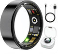 Smart Ring Health & Fitness Tracker for Men & Women, Heart Rate, SPO₂, Sleep & Activity Monitoring, IP68 Waterproof, Long Battery Life, Family Care Mode, No Subscription Fee (Black, 10)
