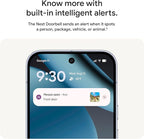 Google Nest Doorbell (Wired, 3rd Gen) - 2K Video and Gemini, Live View, Night Vision, 2-Way Audio - Works with Google Home - 2025 Model - Hazel