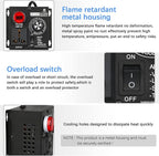 AC Variable Speed Controller, 120V~220V 15A 4000W SCR Voltage Controller for Router Fan Electric Motor Rheostat