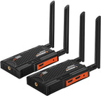 Wireless HDMI Transmitter and Receiver,250m(820ft) Wireless HDMI Extender Kit with Loop Out,2.4/5.8GHz 1080P Full HD for Streaming from DSLR,Laptop,TV Box,PS4 to TV/Projector IR Support.