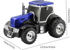 Tractor Head Bluetooth Speaker – unique Bluetooth car speaker with HD stereo, TWS pairing, LED party lights, portable wireless outdoor speaker, car model decoration, and a great gift for men(Blue)