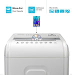 Aurora High-Security 12-Sheet Micro-Cut Paper/CD and Credit Card Shredder with 5.7 Gallon Pullout Basket / 60 Mins Running Time/Security Level P-4