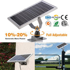 SUNER POWER 10W 12V Solar Battery Charger Maintainer, Built-in Smart MPPT Charge Controller, Adjustable Mount Bracket, Waterproof 10 Watt Solar Panel Kits for Car Automotive Boat Marine RV Trailer