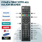 Paquete de 2:Universal TV Remote Control is Suitable for LED Smart TVS of LG,Samsung,Sony,Philips,Panasonic,Sharp,Toshiba,Hitachi,VIZIO,TCL,JVC,Hisense and Other Brands