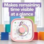 Visual Timer for Kids – Rainbow Ride Clock - Silent Time Management – 60 Minute Countdown – Focus and Productivity Tool – for Classroom, Toddlers, Study, Toothbrush – Fun Design – Adjustable Alarms