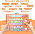 AAC Device for Autism with Grip Handle - 40 Pre-Installed Buttons & 8 Programmable Keys, Non-Verbal Communication Tool for Speech Therapy, Stroke Rehab & Aphasia, Adjustable Volume Talking Aid