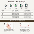 RIFESI Smart Ring for Women Men, Fashion Minimalist Fitness Ring & Sleep Tracker Ring with Heart Rate, Blood Pressure,5ATM Waterproof Health Ring,Gifts for Women Men Gift,No Subscription (Silver,12)