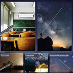 M Monoie Green Laser Pointer 1000ft Long Range, High Visibility Bright Beam, Metal Body Pen, for Teachers, Construction, Realtors, Presentations, Outdoor Use (Grey/Green Light)