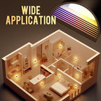 DORESshop LED Night Light[2 Pack], RGB Night Lights Plug into Wall, 3 Level Brightness Adjustable Plug in Night Light, Dusk to Dawn Sensor, Nightlights for Adults, Bedroom, Bathroom, Hallway