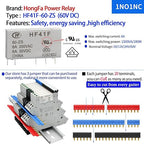 Electromagnetic Relay 60V DC/AC SPDT Converting 110V Through Socket 6A with LED Indicator, Socket Base, DIN Rail, Ultra Thin 6.2mm, UL/CE/VDE Certification