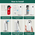 All-new Blink Doorbell Mount,Compatible with Blink Video Doorbell Camera(2nd Gen),No drilling Blink Mount Bracket,Easy to Install for Blink Doorbell Security System(Blink Doorbell Not Included),White