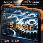 Epicmate Triple Lens Sewer Inspection Camera-Snake Camera with Light 16.5 ft, 5" IPS Screen Endoscope with Lights 1080P Industrial Borescope, IP67 Waterproof Drain Pipe Drain Snake with 32G Card