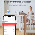 CPVAN WiFi Motion Sensor Alarm, 125dB Wireless DIY Smart PIR Motion Detector with 6 Door/Window Sensors for Home Security System - On Spot Alarm & APP Alert, White
