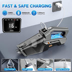 Gxzsk Handheld Vacuum Cordless, 16KPA Powerful Suction Hand Held Vacuum Cleaner Dust Busters Cordless Rechargeable, HD Display & 3 LED Lights, Portable Vacuum for Car, Home, Pet Hair