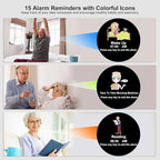 Jaihonda Dementia Clock for Seniors Digital Clock with Date and Time for Elderly-15 Alarms Level 5 Brightness Large Number Display Alzheimers Clock Calendar Day Clocks