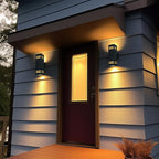 iYogaled Motion Sensor Outdoor Light with 25ft Detection Range, 3 Lighting Modes Dusk to Dawn Porch Light, Waterproof Wall Sconce for Large Yard, Patio, Garage, Front Door, ETL Listed