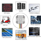 Voltage Regulator Reducer DC 8V ~ 40V to 12V 3A 36W Converter- DC 36V 24V 18V to 12V Step Down Up Converter Regulator Waterproof Module Transformer for Golf Cart Club Car