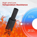Sonoreboom 2 in 1 Heat Shrink Braided Sleeving Fabric Tubing-Ideal fit Irregular Shape Hose/Cable/Wire (32FT, 1/4"(6mm))