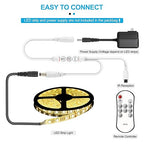 Mini IR Remote Controller for Single Color LED Strip Lights,11-Key Wireless Dimmer with Dynamic Effect Mode, Ideal for 3528/5050/ LED Tape,Dimming for Room, Home, Cabinet, DIY