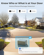 REOLINK 2K Video Doorbell PoE Camera with Chime, 3:4 Head-to-Toe View, 2-Way Talk, Person/Package Detection, Outdoor Waterproof, Smart Alerts, Supports NVR