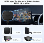 ATOTOMOVE Wireless Carplay Box Adapter with HDMI Input, 2 in 1 Dongle for Wired CarPlay Cars, Plug & Play Multimedia Hub for TV Box/Game Console/DVD/Blu-ray, Bluetooth 5.2, AD1 OTA Updates, Black