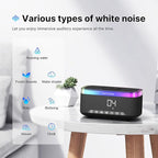 AUVODA S300 Portable Bluetooth Speaker with 15W Fast Wireless Charging, 13-Color Dimmable Night Light, White Noise, Alarm, FM Radio, 16W Stereo, BT5.3, TWS, for Home, Office, Bedroom (Black)