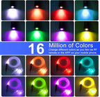 AZIMOM Bluetooth/RF Control 6W Car Use Sound Activated Fiber Optic Light Box Engine Music Sensor Mode RGBW Starlight Engine Driver for Car Indoor Star Lighting Decoration