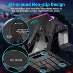 Charging Dock for Meta Quest 3S, Quest 3, 2 or Pro，RGB Charging Vertical Stand，Accessories with Brightness Adjustment and 14 Light Effects Adjustment, Type-C Charging Port