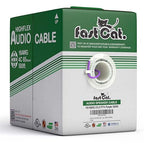 fast Cat. Speaker Wire 16 Guage 4C, UL Listed & CMR/CL3R-FT4 Rated - Speaker Cable w/PVC Jacket, 100% Oxygen-Free Pure Bare Copper - (65) HighFlex 16 Guage Wire - in-Wall Use-500ft Bulk Cable, Purple