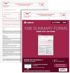 Adams 1096 Forms 2025, 1-Part Summary Transmittal Forms for 25 Recipients, Compatible with Inkjet & Laser Printers, 25 Sets per Pack, IRS Compliant (1017226)