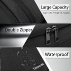 Extra Large Electronics Organizer Travel Case, Cable Organizer Bag with Shoulder Strap, Electronics Accessories Storage Double Layer Bags for Cord, Tablet, Headphone, Charger, Tools, DJ Gifts