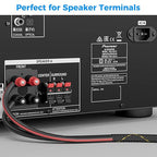 14/2 Speaker Wire 100 Feet, 14AWG Gauge Speaker Cable, Direct Burial, Durable Nylon Braided, in Wall, 2 Conductors, OFC Oxygen-Free Copper, for Car Audio Stereos, Home Theater, Surround Sound, Radio