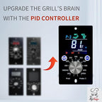 Universal PID Enhanced Grill Temperature Control Panel Replacement for Pit Boss, Traeger, Z Grills and Smokers Models