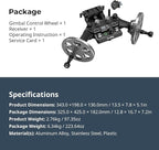 SmallRig Gimbal Control Wheels for DJI RS2 / RS 3 Pro/RS 4 / RS 4 Pro/RS 5 | Intuitive Control | Adjustable Damping | Dual Power Supply, for Heavy Duty Tripod - 4525