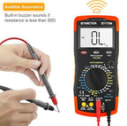 Digital Multimeter TRMS 6000 Count, BTMETER BT-770M Auto/Manual Ranging DMM Electrical Meter Tester for AC/DC Amp, AC/DC Volt, Ohm Capacitance Frequency Continuity Temperature NCV, Auto Backlight