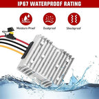 Nilight 48V to 12V Voltage Converter 240W 20A Regulator Step Down to 12VDC Waterproof DC Convert Reducer Power Supply Transformer Module for Golf Cart Scooters Trucks