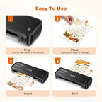 Bonsaii Laminator, 9 Inch 4 in-1 Thermal Laminator Machine Never Jam Technology with 40 Laminting Sheets, Paper Cutter, Corner Rounder for Home Office School Business