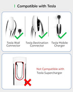 VIPTOO Adapter for Tesla to J1772 Adapter, Compact with Light Indicator, Compatible with Tesla Wall/Mobile/Destination Chargers, Converts Tesla to J1772 for Non-Tesla EVs (for J1772 EVs Only)
