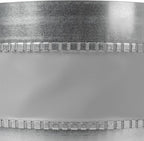Repa Market 8" Inch Flexible Vibration And Noise Reducing Coupler - Female Fit Duct Connector – Galvanized Steel Coupling for Joining Two Male Duct Fittings – HVAC Ventilation Inline Joint