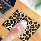 Into The Wild Leopard Print Case Square Mouse pad, Texture, Waterproof, Anti Slip Rubber Base, Computer Mouse pad, Laptop Mouse pad