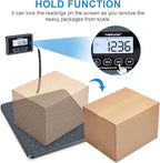THINKSCALE Shipping Postal Scale with Integrated One-Piece Platform, 10g High Accuracy 440lb Capacity for Packages, Small Business & Warehouse, Battery & AC Adapter Included