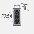 Turtlebox Ranger: Loud! Outdoor Portable Bluetooth 5.4 Speaker | Rugged, Waterproof, Ultra-Portable | Plays to 105 db, Deep Bass, Shockproof, Unlimited Pairing for Full Stereo Experience, Gray