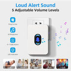 Wireless Door Chime, Daytech Door Sensor Alarm with 5 Volume for Bussiness Store Office Home When Entering, Door Ring Bell Alert 3 Transmittlers + 3 Receivers