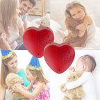 Inventiv 2 Pack, 30 Second Voice Sound Recorder Module for Plush Toy, Stuffed Teddy Bear Animal Recordable Heart, Record Custom Messages (Red)